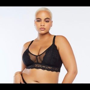 SAVAGE X FENTY lace and mesh bralette